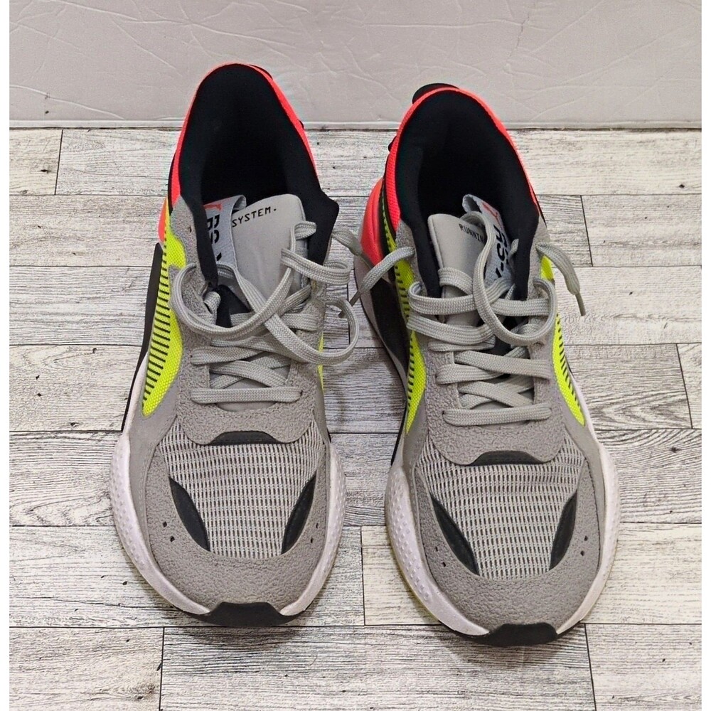 PUMA RS-X Hard Drive Men’s Low Top Sneakers Gray/Yellow 369818-01